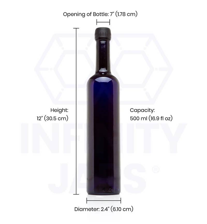 Infinity Jars – wholesale Jar – 500 ml Long Neck Glass Bottle2