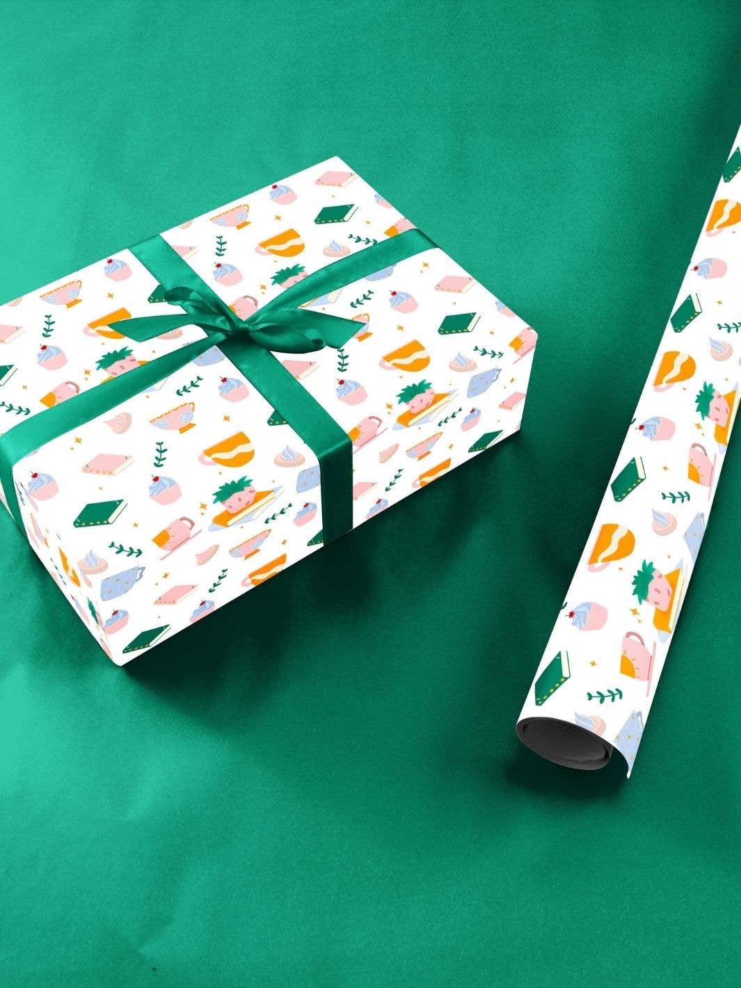 Curlicue – wholesale Flat wrap – Reader's Delight wrapping paper - sustainable & eco-friendly10