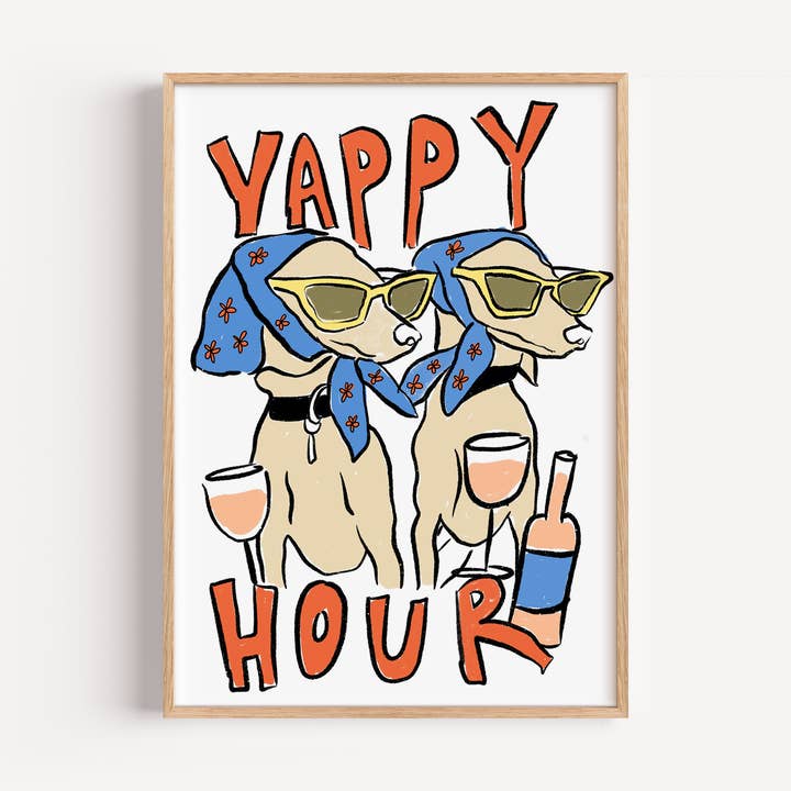 Impression Yappy Hour pour la vente par Illustrated by Weezy