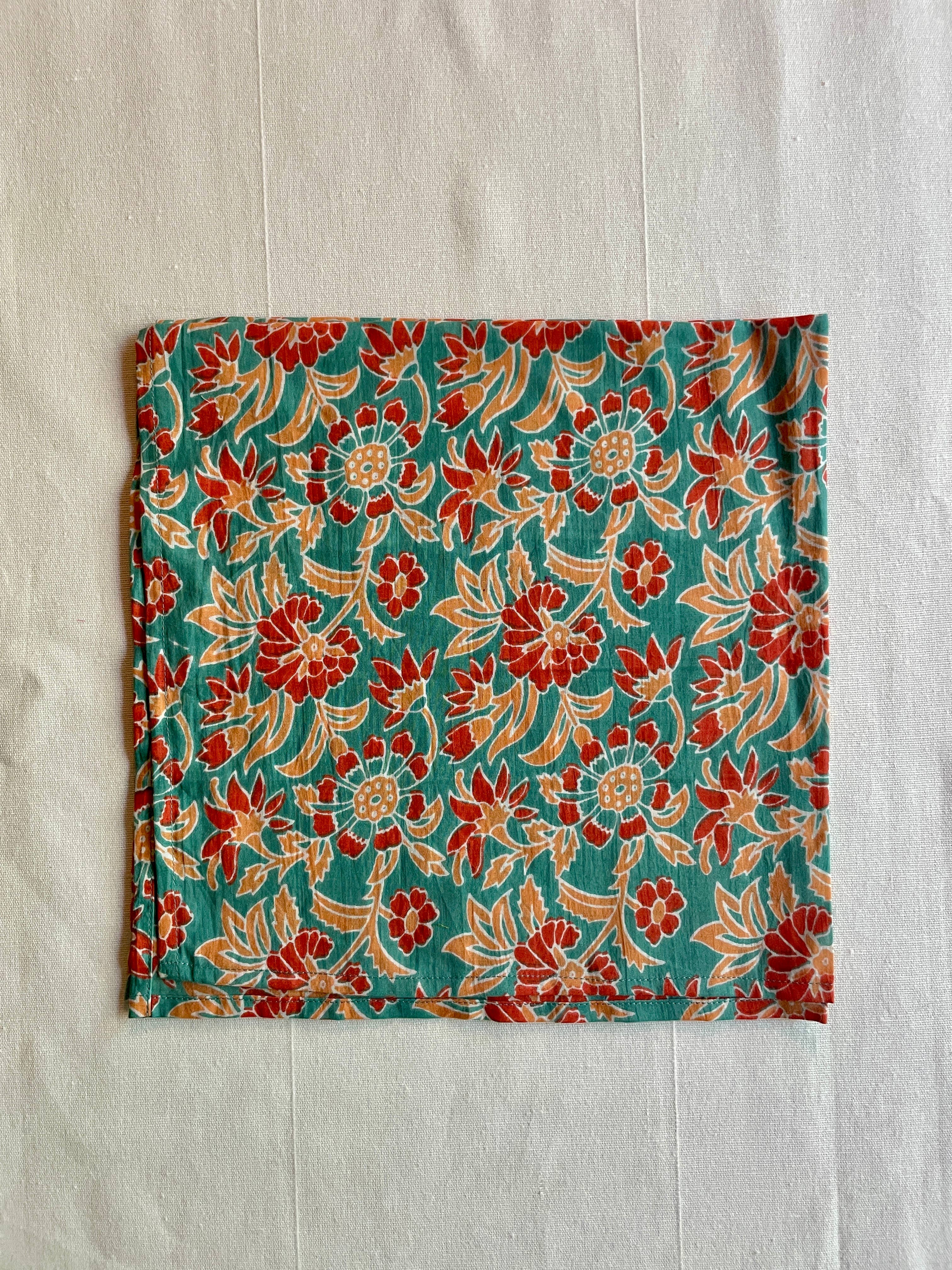 Curiosity - Wholesale Dinner & Cloth Napkin - Handcrafted 100% Cotton Block Print Cloth Napkin – Set of 410