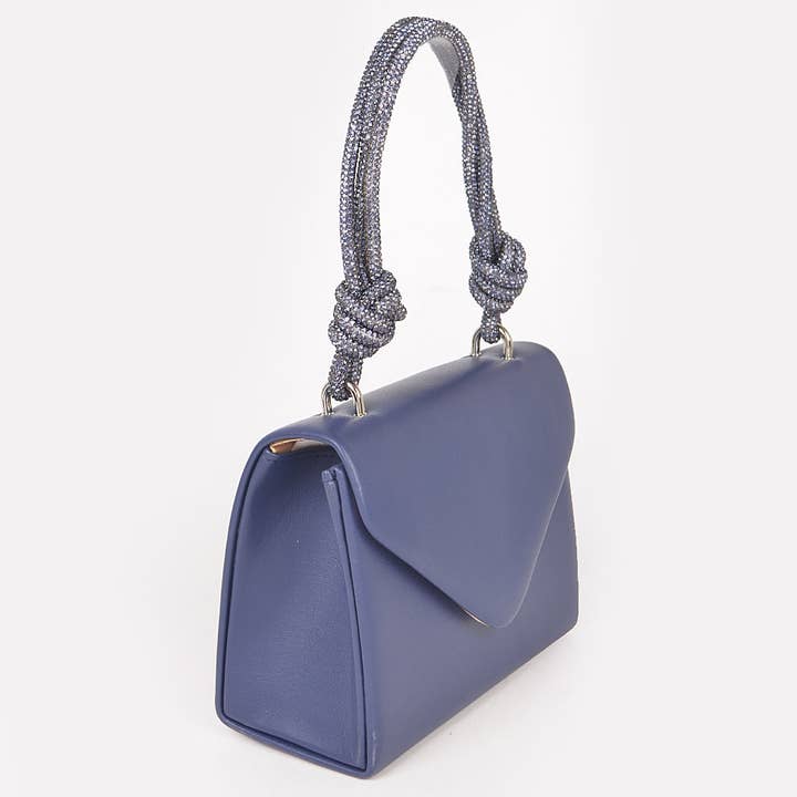 3AM BY H&D ACCESSORIES - Wholesale Crossbody Bag - Women's - Vegan Flap Bag W/Rhinestone Handle HPC5882
