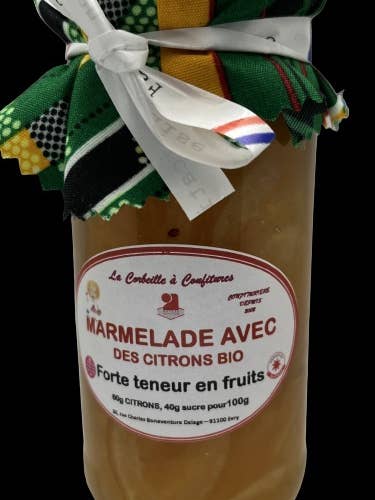 Organic lemon marmalade for wholesale by La corbeille à Confitures