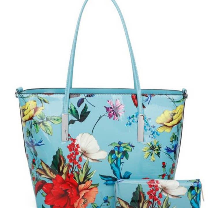 Ellas Trading - Vendita all'ingrosso Borsa tote - Donna - Borsa a Spalla Capiente con Design Floreale Vivace6