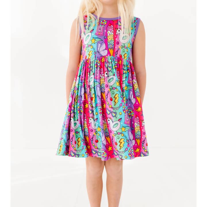 Kiki + Lulu - Wholesale Dress - Kids - Rocket Lion Skater Dress