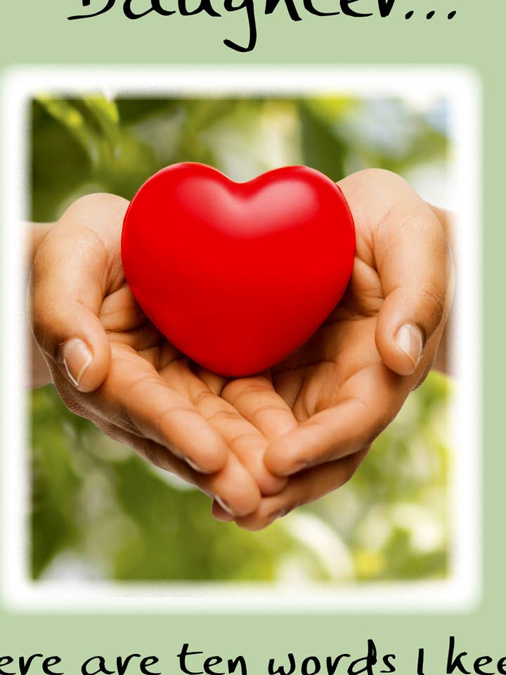 FILHA HÁ DEZ PALAVRAS EM PIX253 por atacado de Blue Mountain Arts