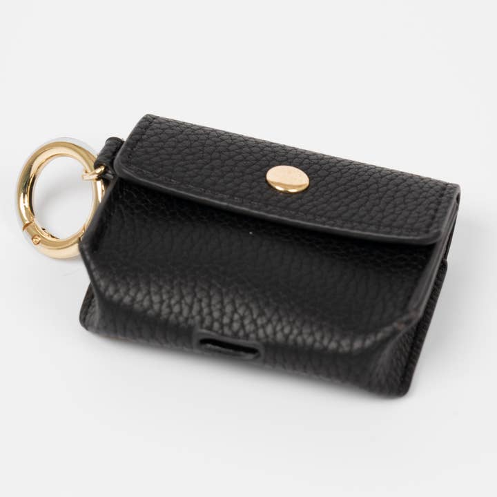 ÊTRE - Wholesale Airpod/Earbud Case - Men's - Asher Wireless Earbuds Case - Black, Faux Leather2