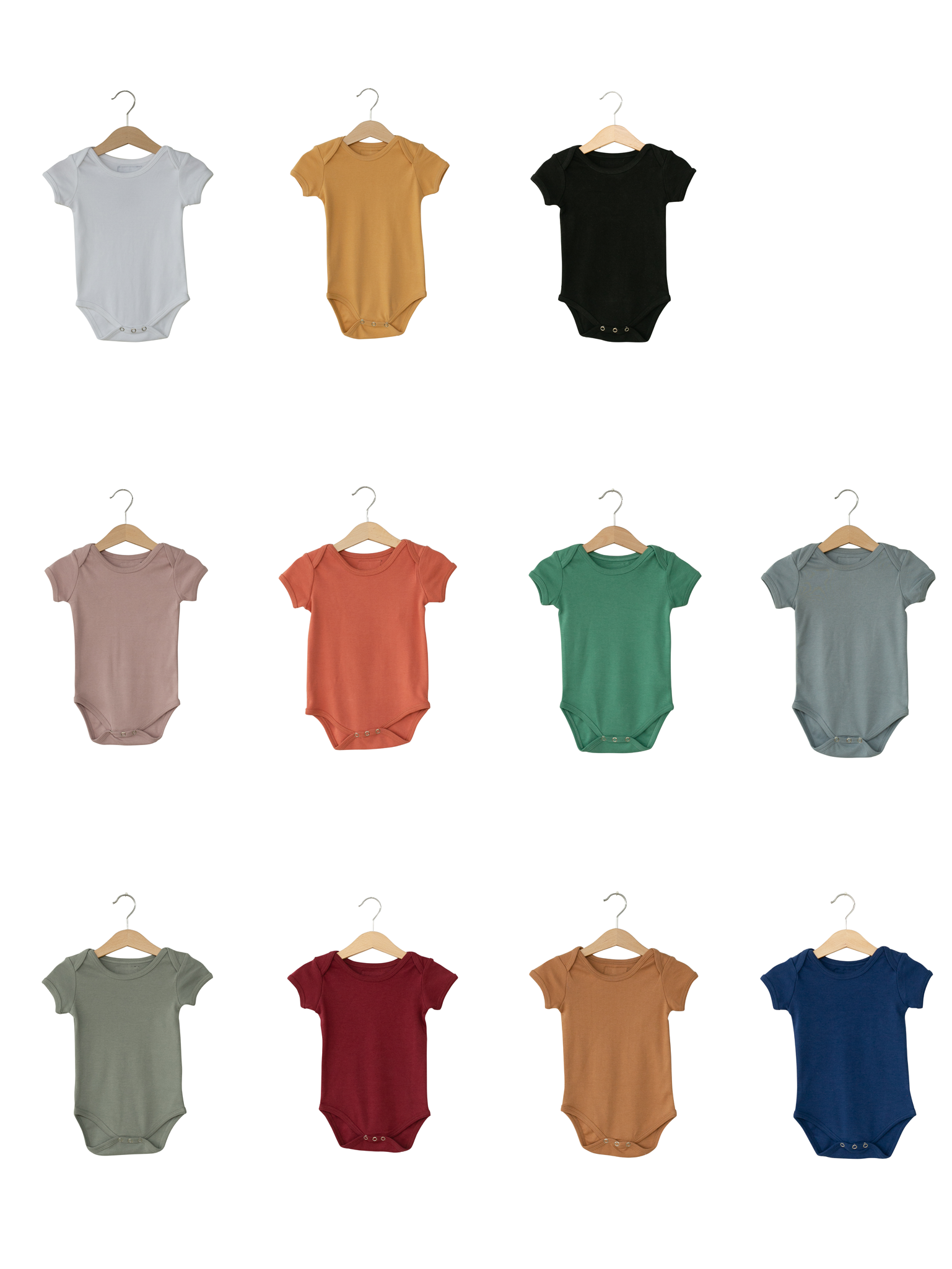 Modern Burlap - Wholesale Bodysuit (Non-Footed) - Baby - Organic Short Sleeve Bodysuit | Solids & Prints40