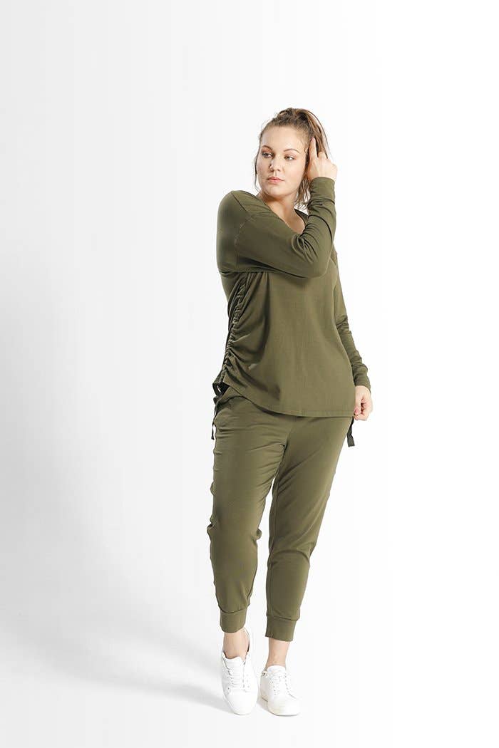 JL Jogger // Army Green for wholesale on Faire0
