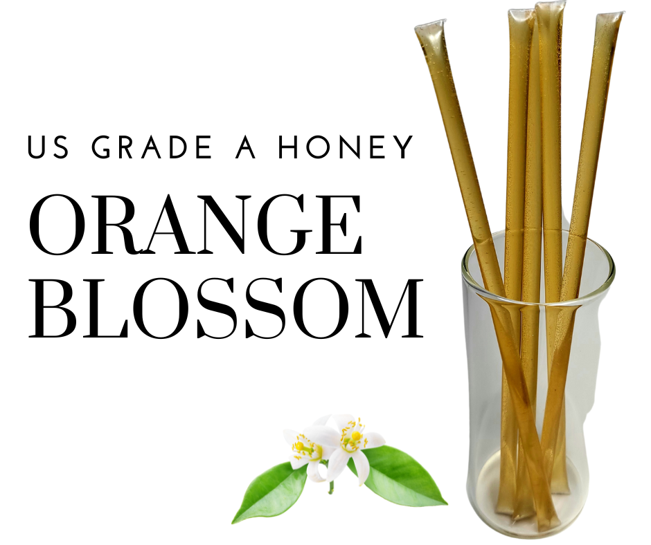 Candy Barn Express - Wholesale Honey - Bee Krazy Honey Sticks - Orange Blossom 50 Ct. Refill1