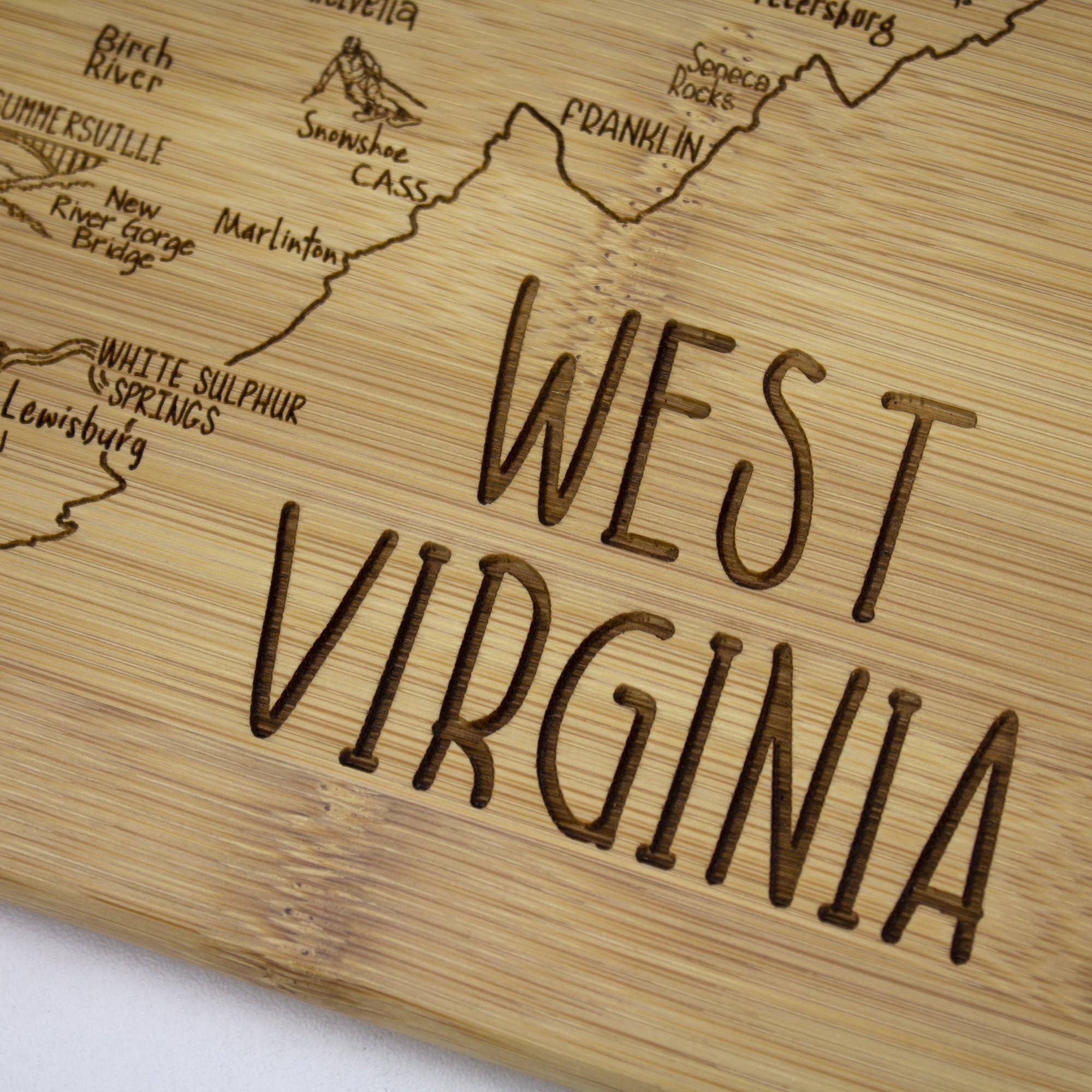Totally Bamboo - Wholesale Cutting Board - A Slice of Life West Virginia Cutting & Charcuterie Board4