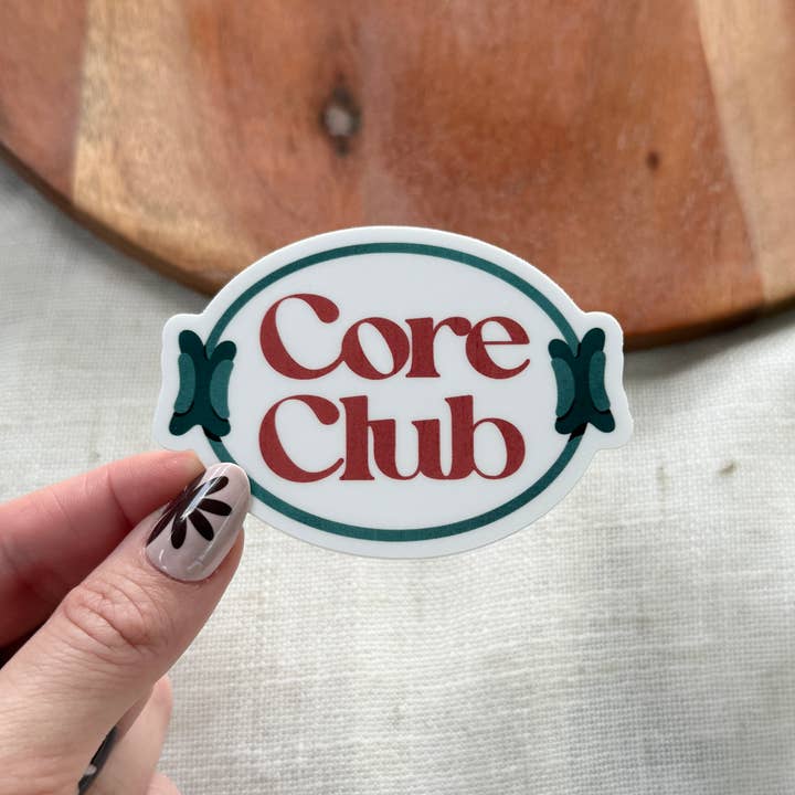 Core Club Pilates Sticker for wholesale by Big Moods
