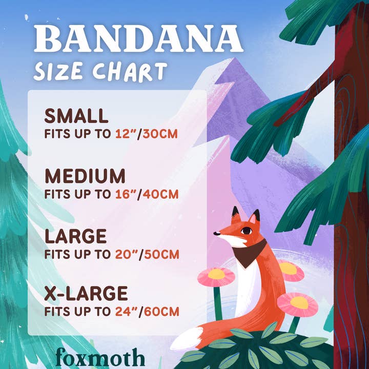 FoxMoth – wholesale Pet bandana – Dog – Birbs | Snap-On Dog Bandana | Modern Retro1