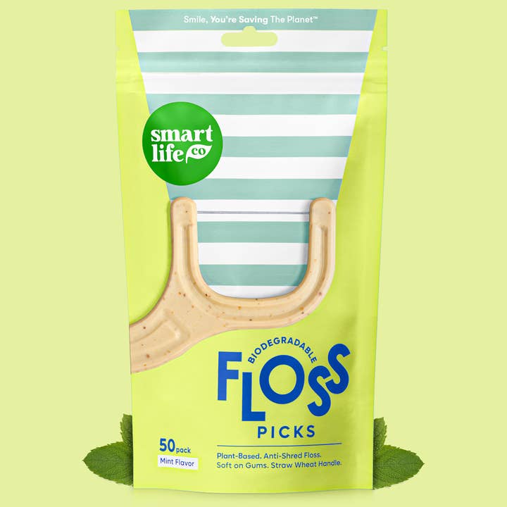 SmartLifEco - Wholesale Floss - Biodegradable Floss Picks | Mint | PFA Free