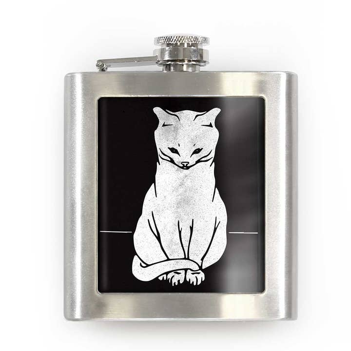 Drink Black and White Cat Cheers Liquor Party Holiday Gift for wholesale by Lucy Lu Designs