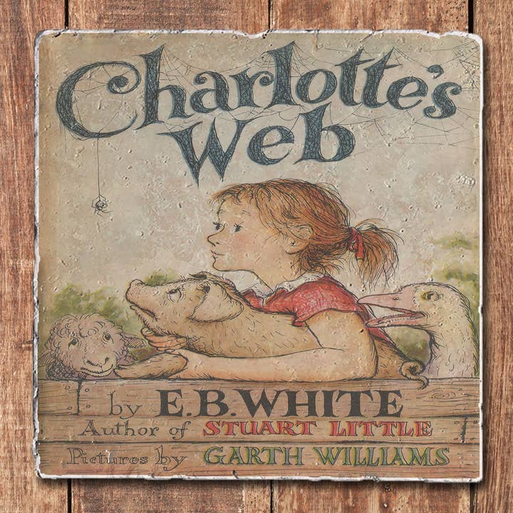 Black Angel Designs - Wholesale Coasters - Children's Book Coasters - Charlotte's Web