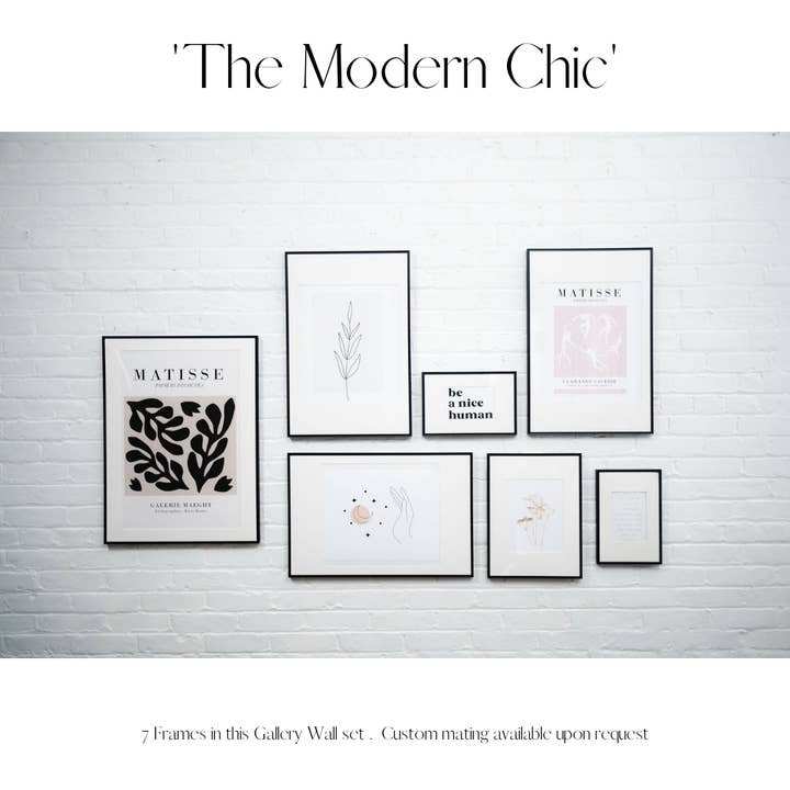 On The Wall Frames - Wholesale Gallery Wall Set - The Modern Chic Gallery Wall Frame Set
