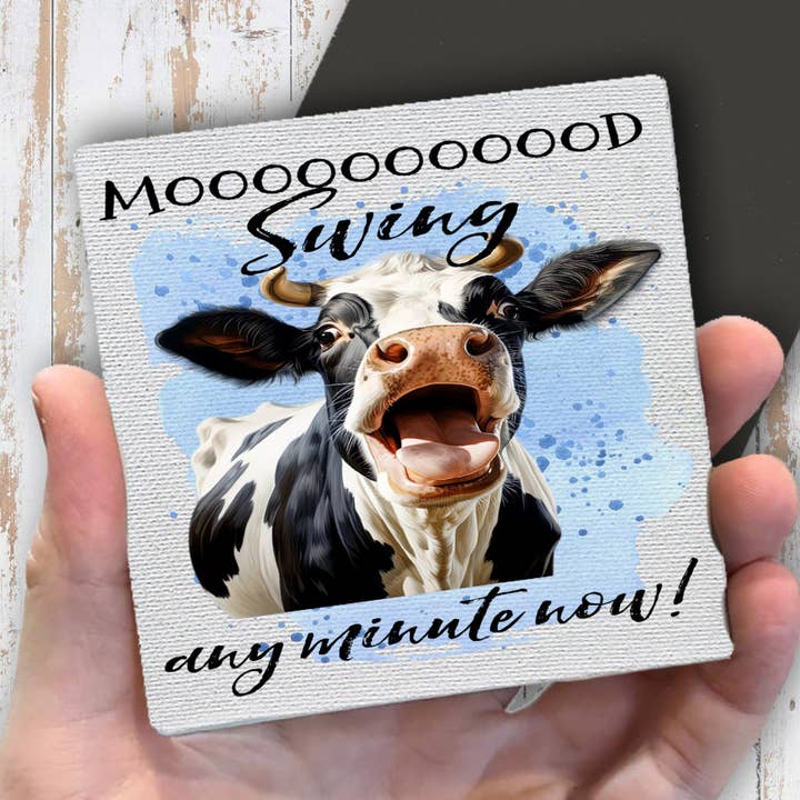 Imán de nevera gracioso de vaca con cambios de humor en cualquier momento para venta al por mayor de Avery Lane Gifts