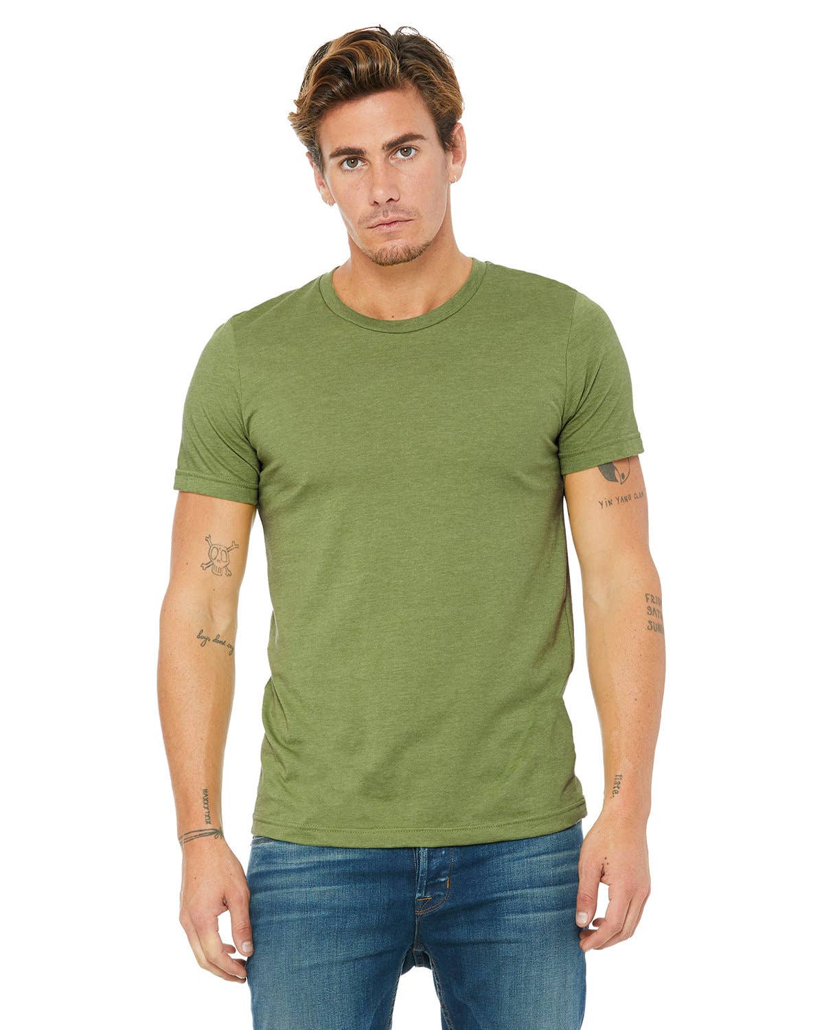 Total Apparel - Wholesale T-Shirt - Men's - Bella + Canvas Unisex Heather Blank CVC T-Shirt | 3001CVC6