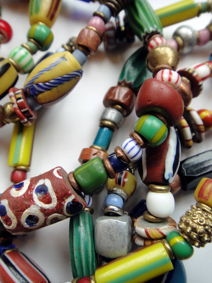 African Trade Bead Bracelet - Small for wholesale by Tika