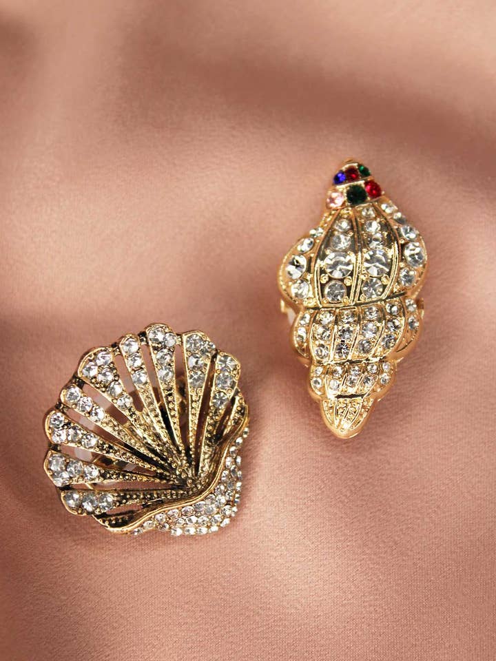 Rhinestone Shell Jewelry for wholesale by Froufrouz