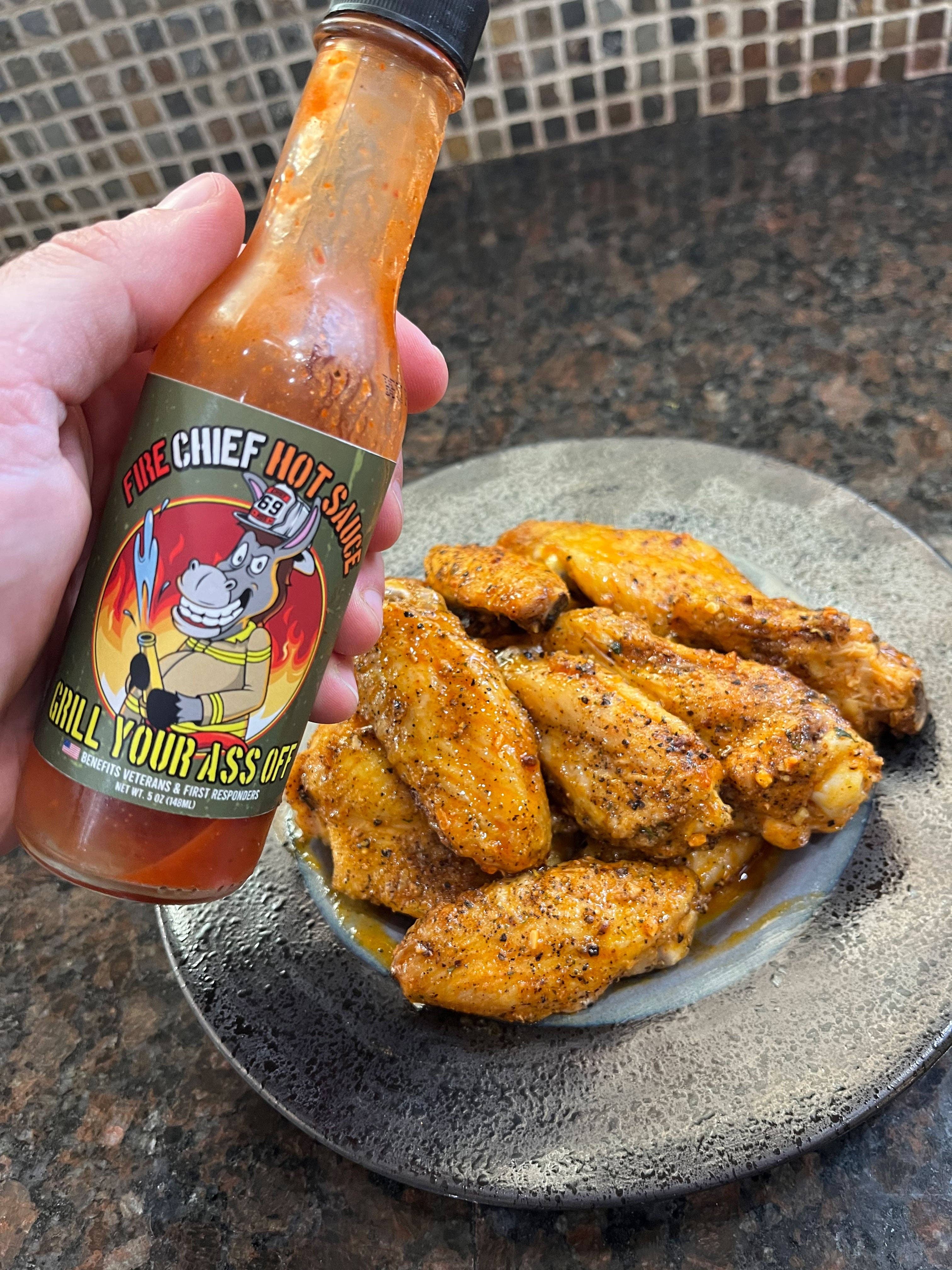 Grill Your Ass Off - Spices, Rubs, Seasonings, Sauces, Jerky - Wholesale Hot Sauce - Fire Chief Hot Sauce - Mild, Flavor, Taco, Chicken, Nachos6