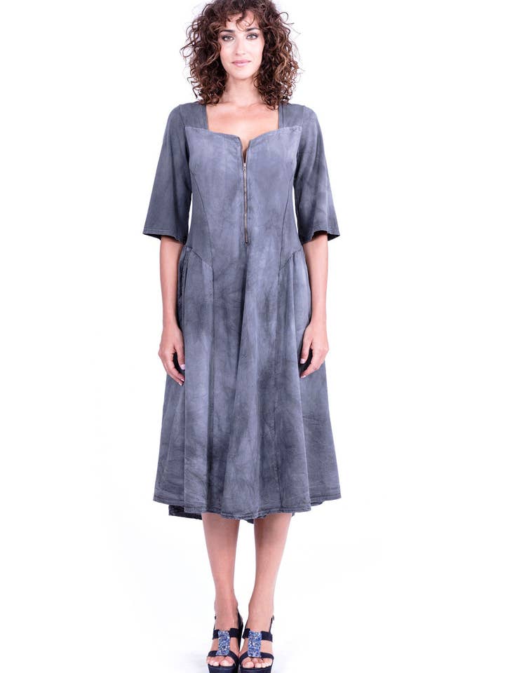 LS-Kleid mit Reißverschluss für den Großhandel von Ravens View Ibiza