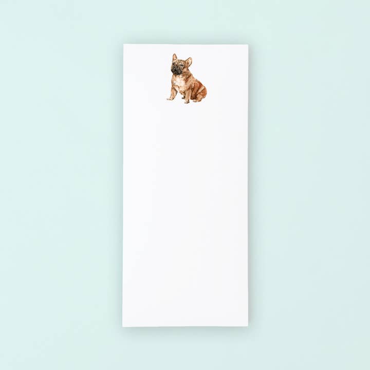 French Bulldog Tall Notepad for wholesale by Taylor Paladino