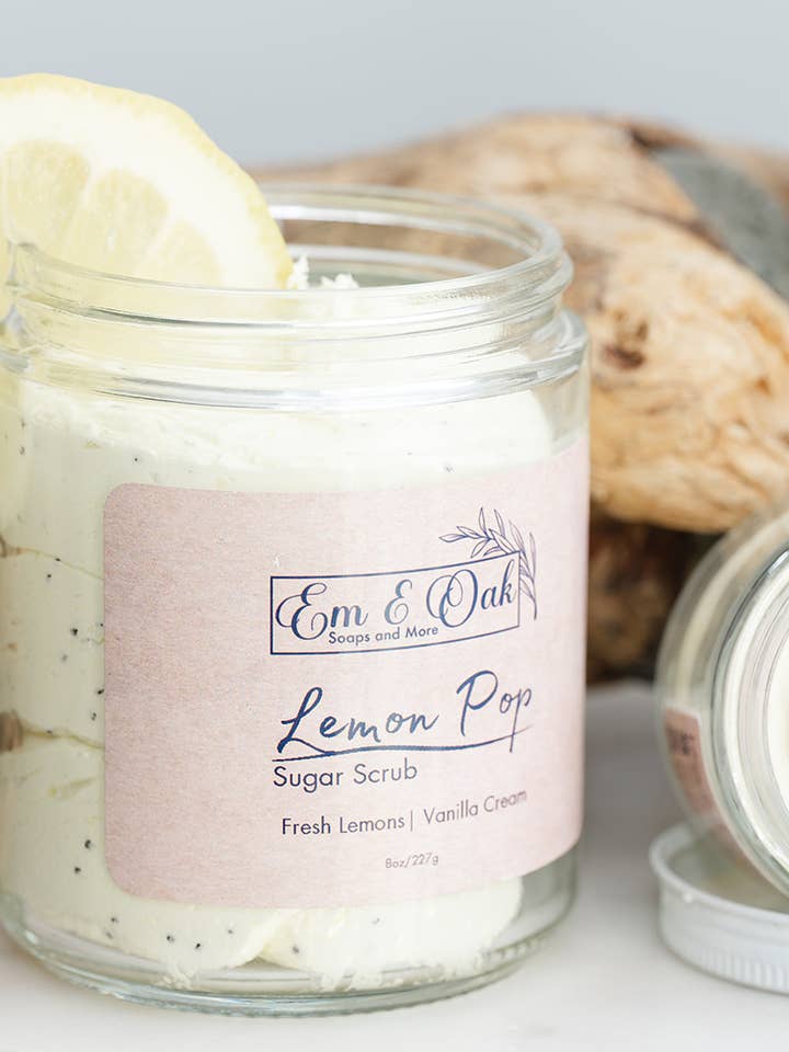 Gommage au sucre - Lemon Pop pour la vente par Em & Oak Soaps and More