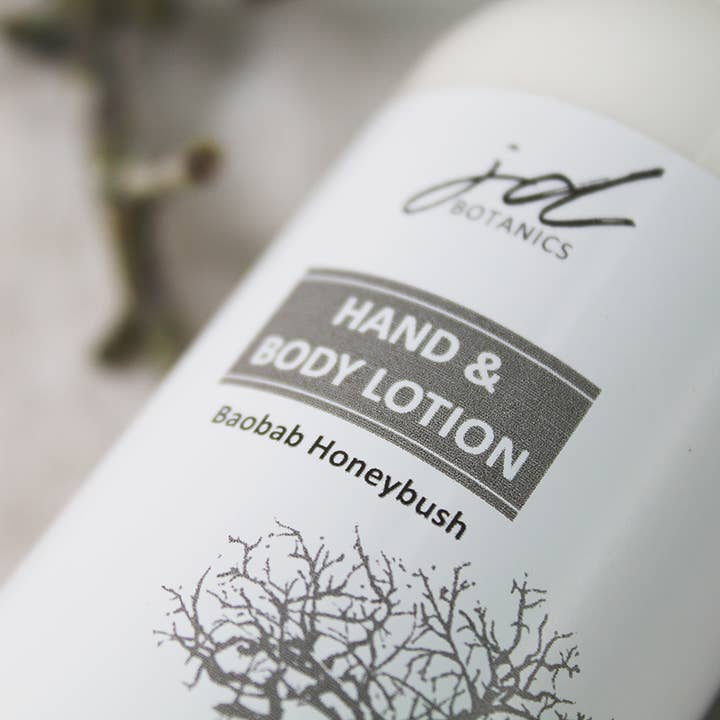 JDBotanics - Wholesale Hand & Body Lotion - baobab & honeybush hand and body lotion (6.76 fl oz / 200ml)