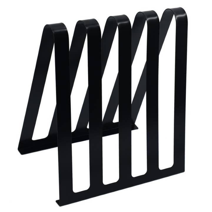 Black Metal Magazine Rack 4 Slots CM31x22h36 for wholesale by Vacchetti