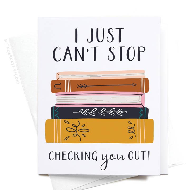 Easyhand Goods – formerly Onderkast - Wholesale Love Card - I Just Can't Stop Checking You Out Greeting Card – FINAL STOCK