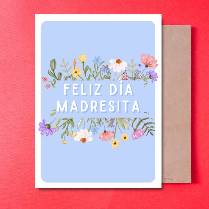 Feliz día madresita card with envelope. for wholesale by Gaec Studio