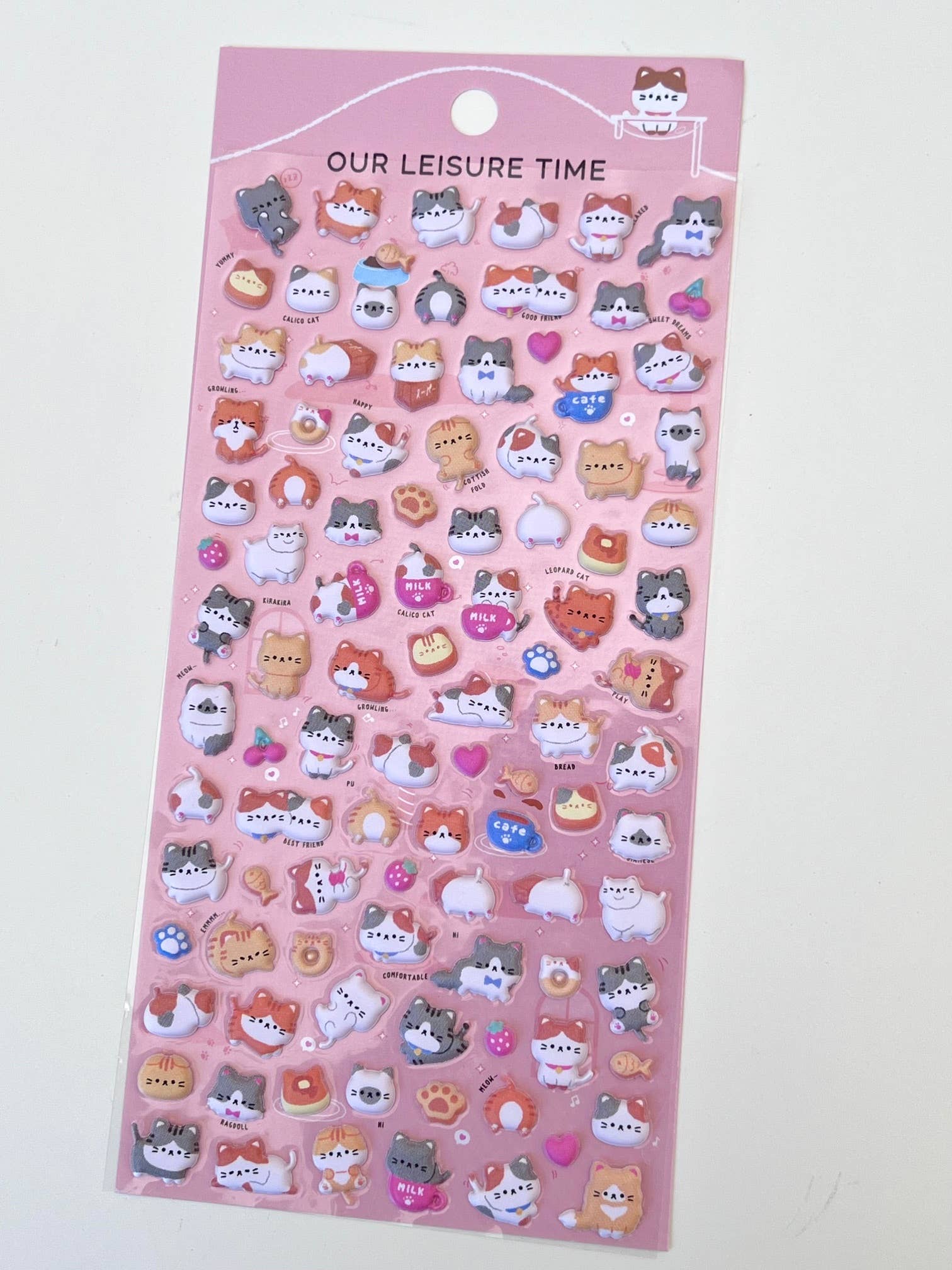 BCmini - Wholesale Sticker - 11023 Tiny Animal Food Court Puffy Assorted Stickers-124