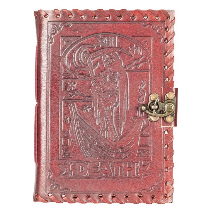 Death Tarot Leather Journal for wholesale by Benjamin International