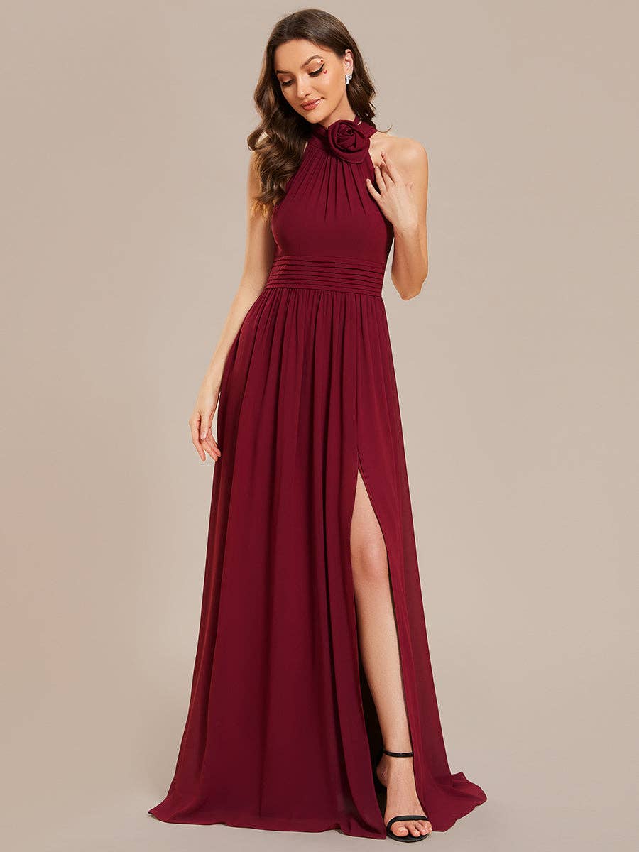 Ever-Pretty – Großhandel Abendkleid – Damen – Chiffon-Abendkleid mit Neckholder-Ausschnitt und ärmellos.8