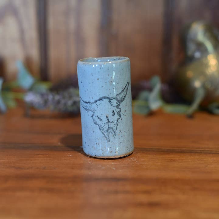 Tiny Tumblers - Cattle Skull / Western Decor / Southwest for wholesale by Mud & Maker