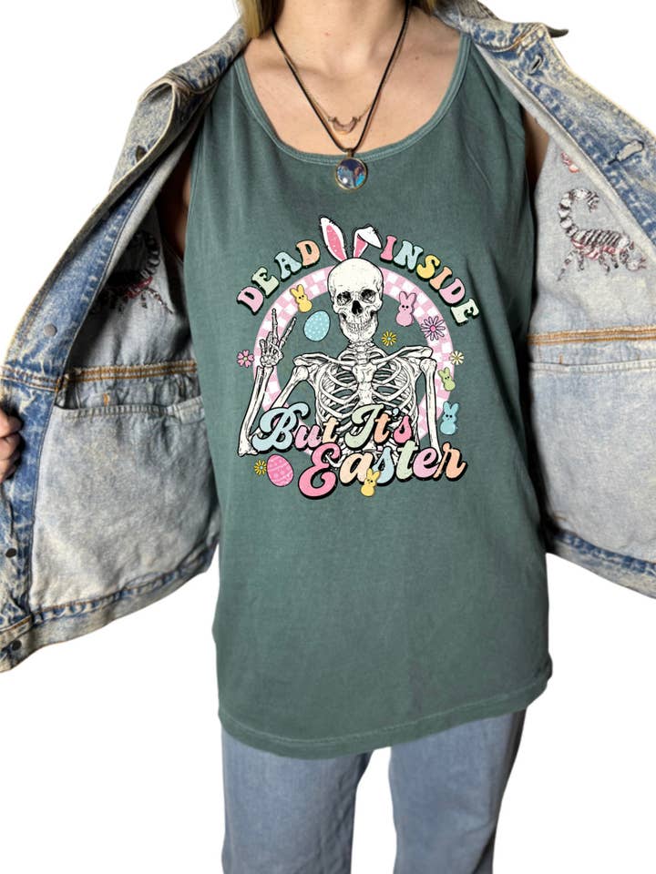 Dead Inside Tank for wholesale by NyteSky Apparel