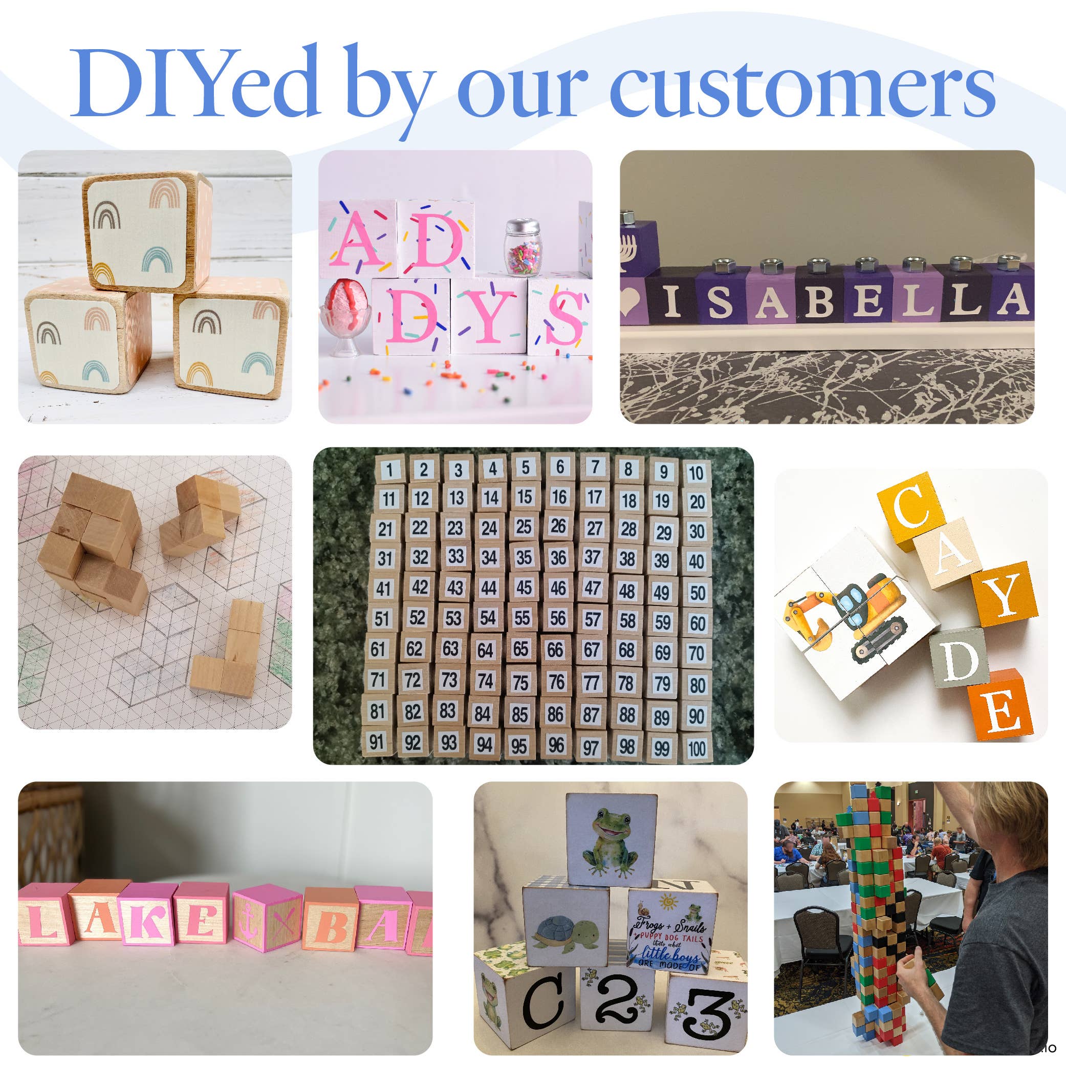 Woodpeckers Crafts - Wholesale DIY Craft Kit - Wood Cubes19