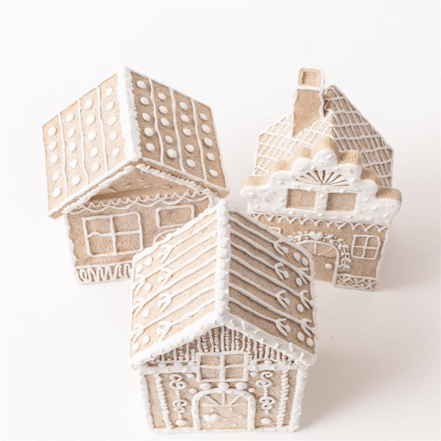 Audrey's Home & Gift – Engroshandel Julepynt – Julepeberkagehuse (3 stilarter) (Pk/06 Ast)1