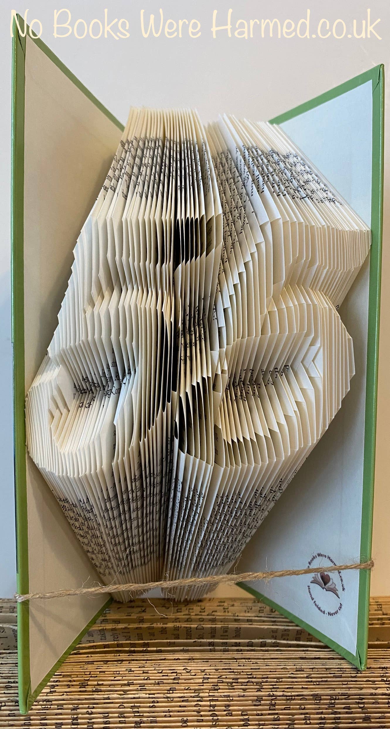 No Books Were Harmed.co.uk - Wholesale Sculpture - Milestone Numbers Hand Folded Book Art Sculpture Gift6