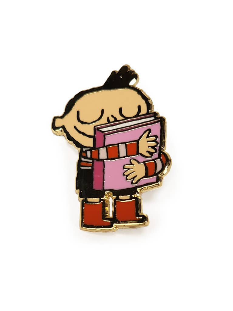 The Scott C Shop - Wholesale Lapel Pin/Button - Hug Machine Book Hug Pin