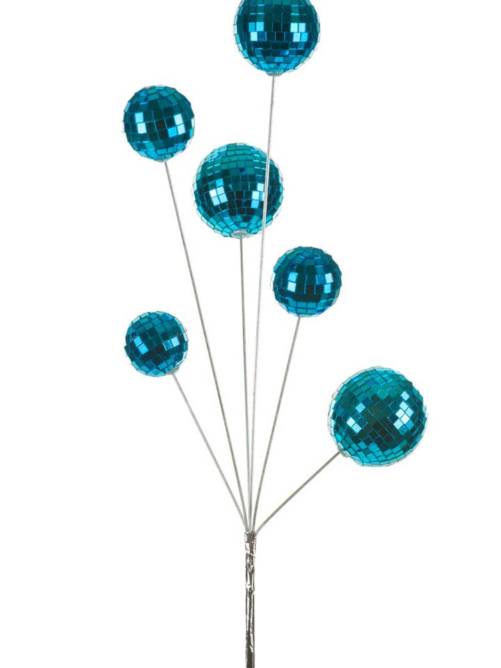 Blue Disco Ball Tree Pick for wholesale by Starlight Collection