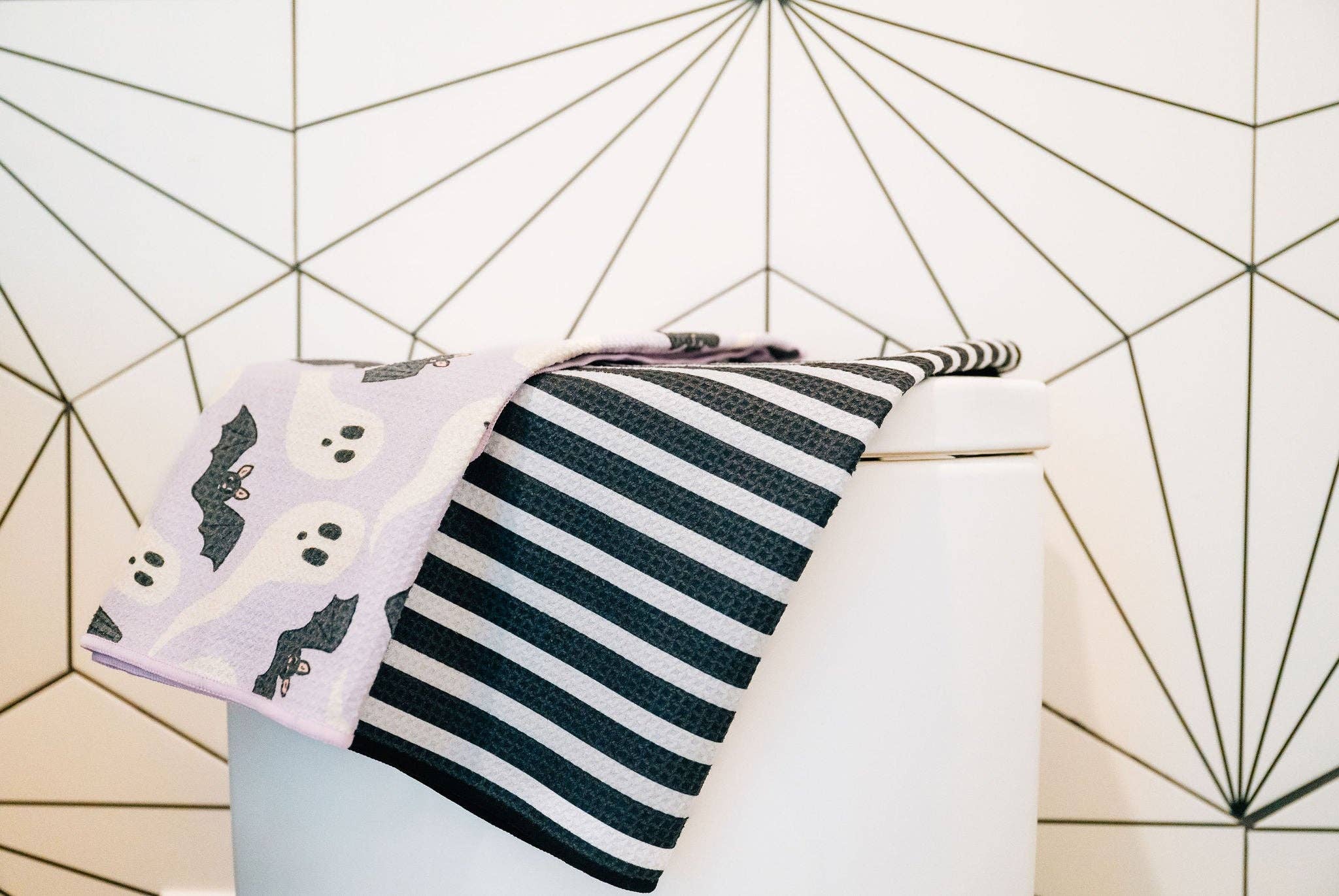 Black Licorice: Double-Sided Hand Towel for wholesale on Faire6