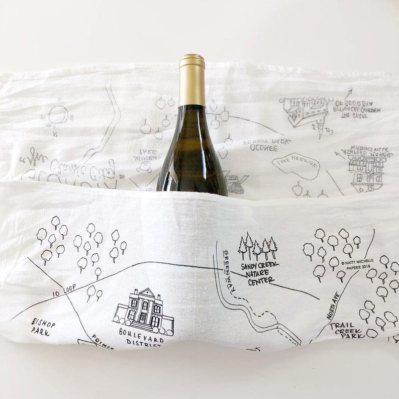 Natty Michelle Paperie - Wholesale Tea Towel - Athens, Georgia XL Flour Sack Towel5