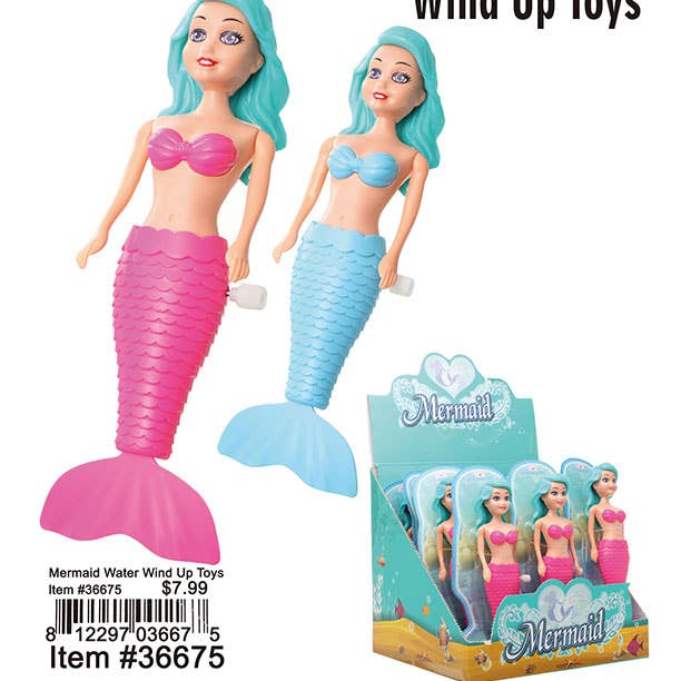 Puka Creations - Wholesale Wind-Up Toy - Kids - Mermaid Water Wind Up Toys