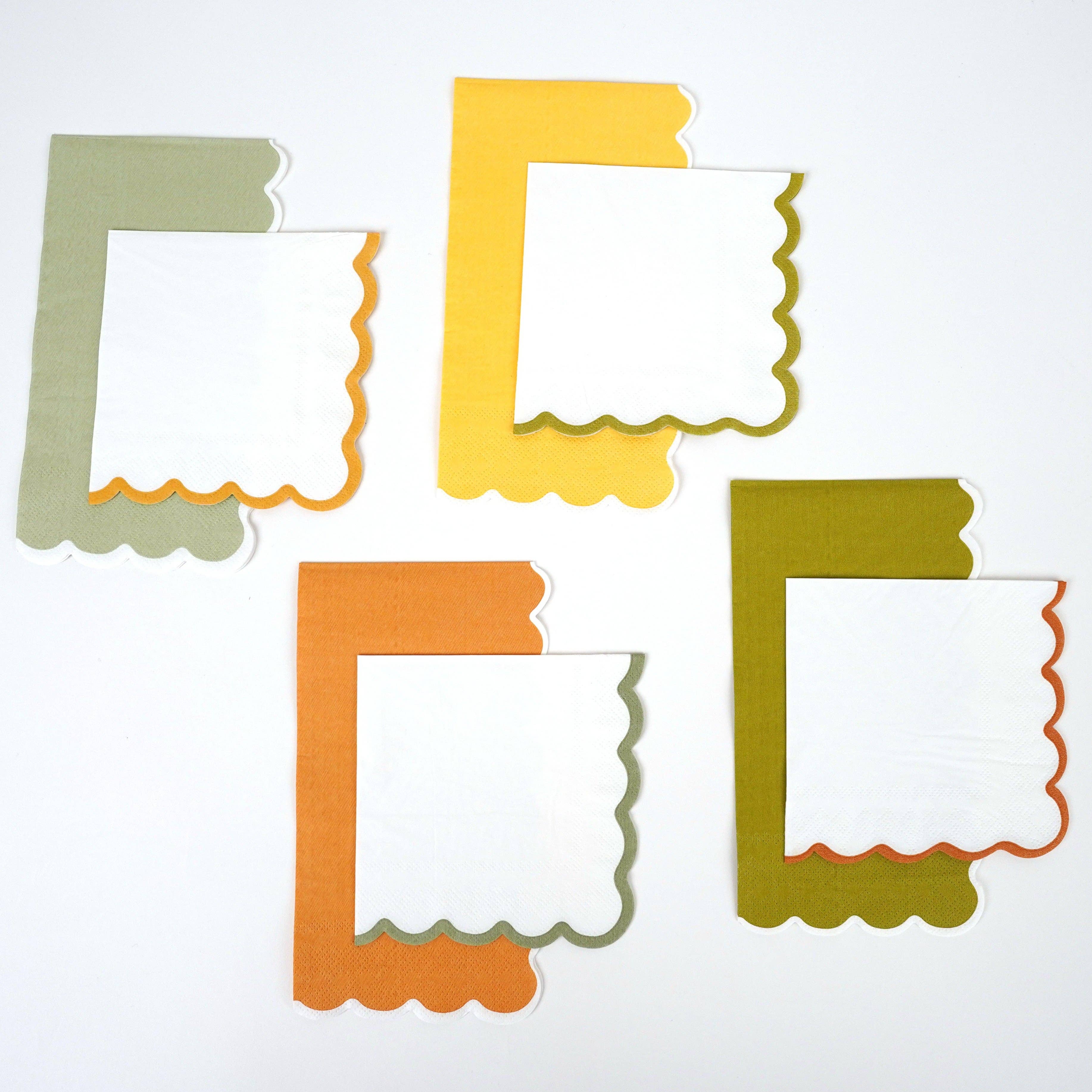 Gatherings by Curated Paperie – wholesale Disposable napkin – Nature Scallop Beverage Napkins7