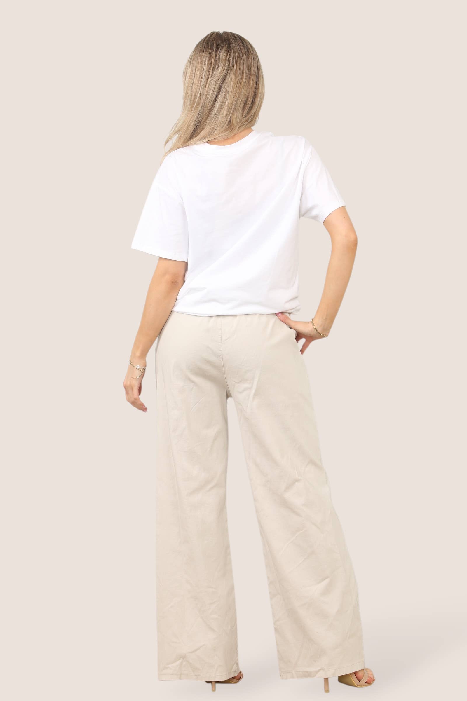 Kurt Muller – Engroshandel Bukser - Dame – Plain Wide Leg Stretch Magic Bukser3
