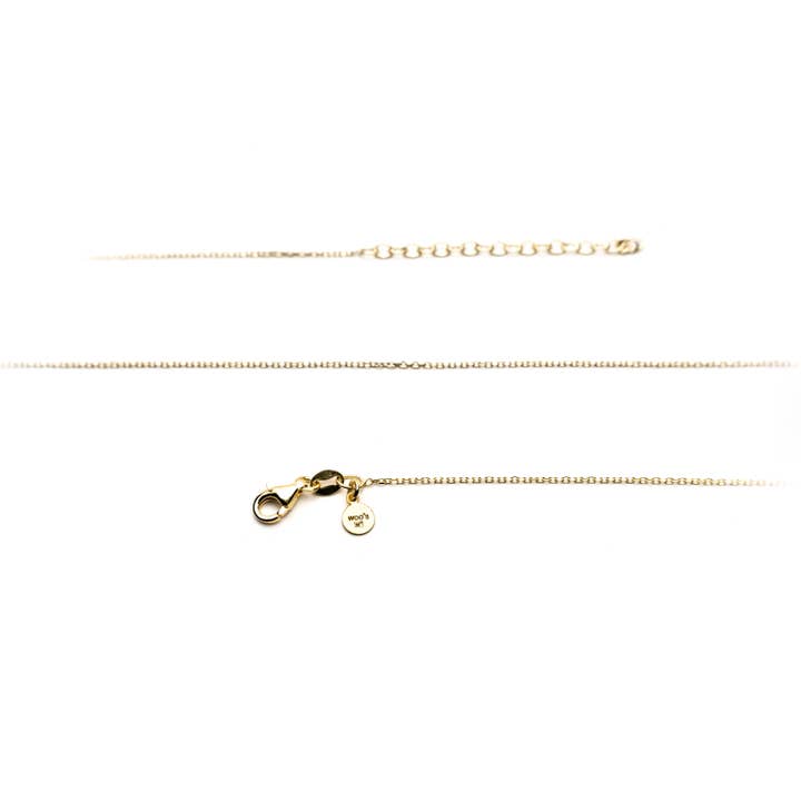 Fio Malha Cadeado 40Cm Banhado A Ouro por atacado de Woo's pure feelings