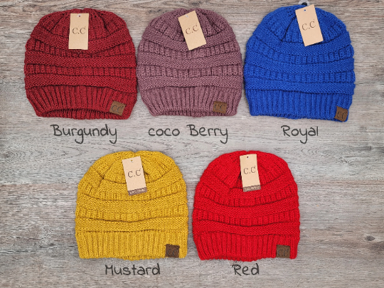 Treasure Bank - Wholesale Beanie - Women's - C.C CLASSIC SOLID RIBBED KNITTED BEANIE4