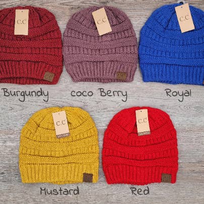 Treasure Bank - Wholesale Beanie - Women's - C.C CLASSIC SOLID RIBBED KNITTED BEANIE4